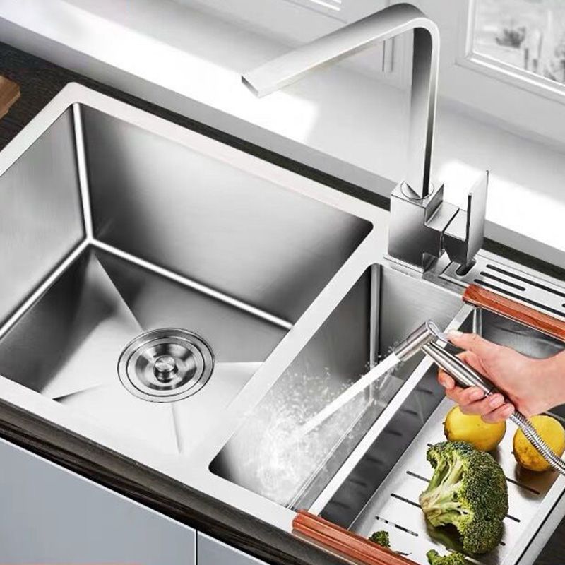 Modern Style Kitchen Sink Stainless Steel Dirt Resistant Kitchen Sink