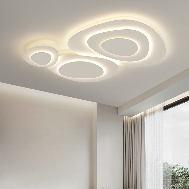 Flush Mount Ceiling Light Fixture Modern Flush Mount Lighting in White