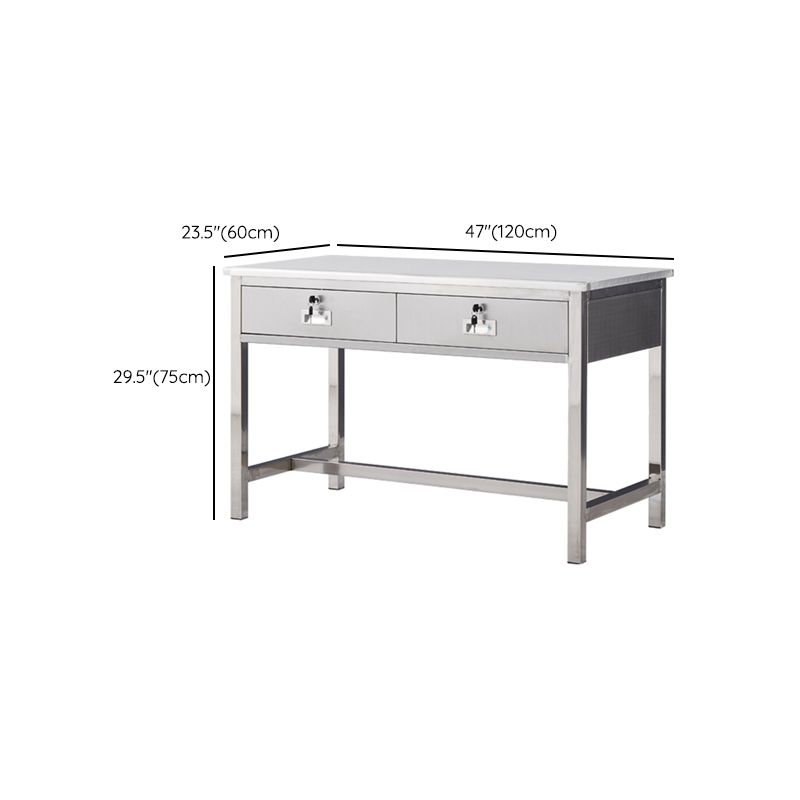 Rectangular Shaped Office Writing Desk Steel with 2/3/5 Drawers