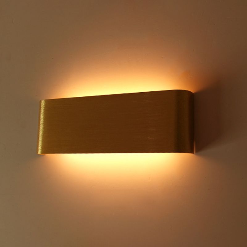 Modern Minimalist Style Rectangle Vanity Wall Light Fixtures Metal Vanity Lights for Bathroom