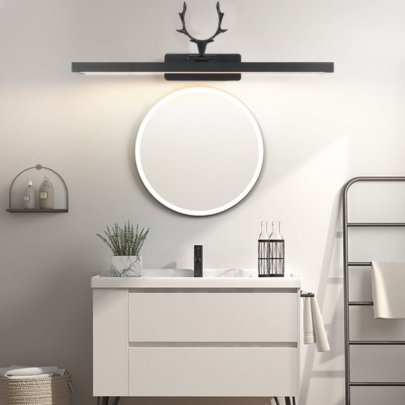 Moderno Mirror Mirror Allumino Constas de aluminio Luz de pared LED Medida para el baño