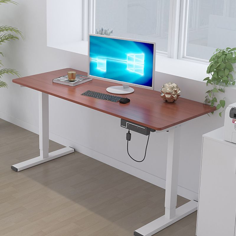 Steel Legs Dormitory Office Desk Adjustable Height Writing Desk