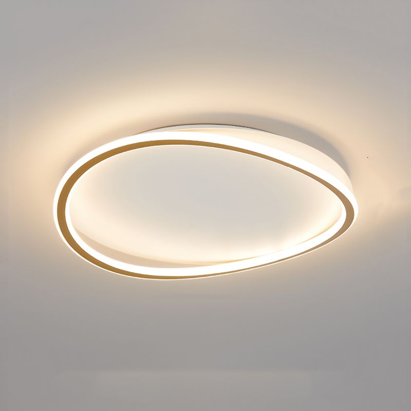 Gold Modernist Flush Mounted Ceiling Lights LED Flush Mount Lighting for Living Room