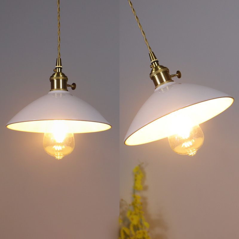 1-Licht-sich verjüngter Anhängerleuchte Vintage Ceramic Suspension Lighting für Esszimmer