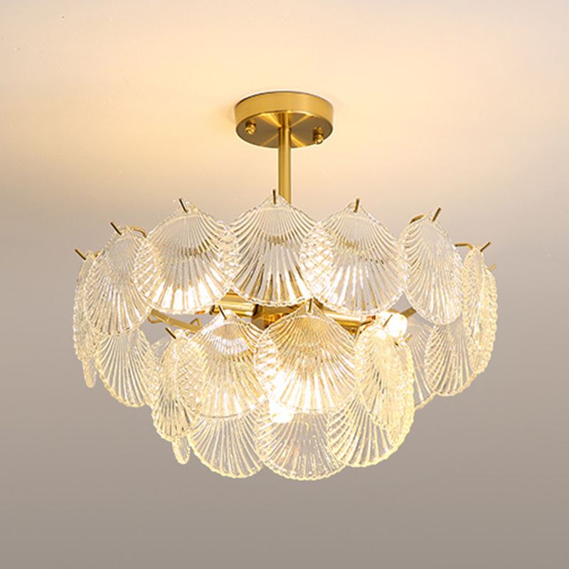 Glass Chandelier Pendant Light Nordic Style Hanging Light Fixture