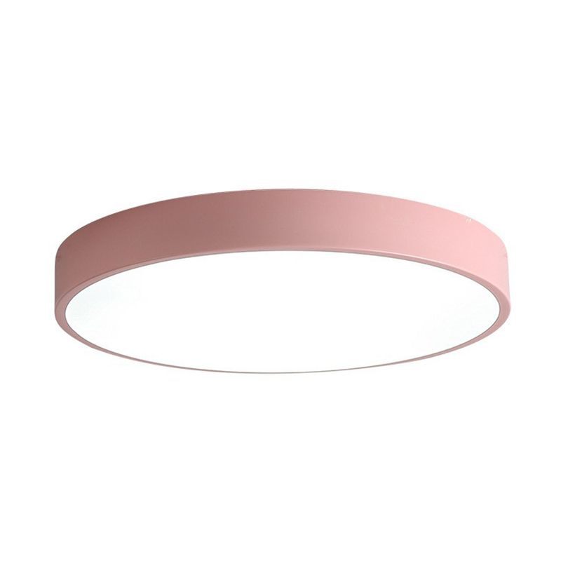 Minimalist Disc Flush Ceiling Light Acrylic Bedroom LED Flush Mount Lighting Fixture