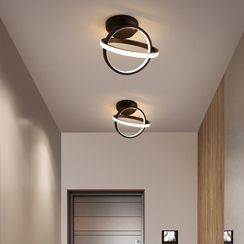 New Modern Aluminum LED Flush Light 2-Light Flush Mount Ceiling Lamp for Hallway