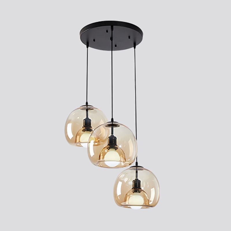 Modern Style Glass Hanging Light Household Minimalist Pendent Lighting Fixtures