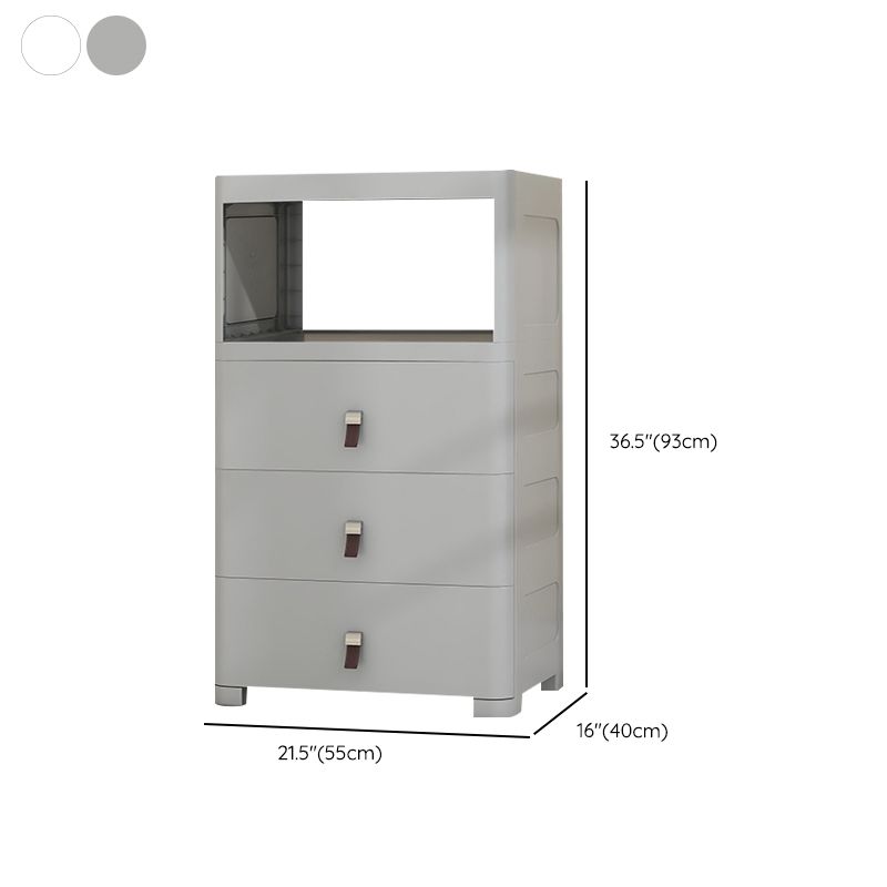 Modern Rectangle Kids Chest Home Plastic Kids Vertical Dresser