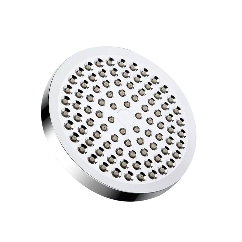 Modern Dual Shower Head Square High Arch Shower Head Combo in Silver