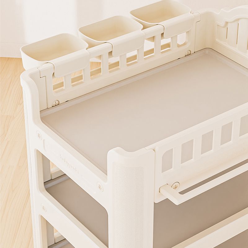 Modern Arch Top Changing Table Plastic Baby Changing Table with Safety Rail