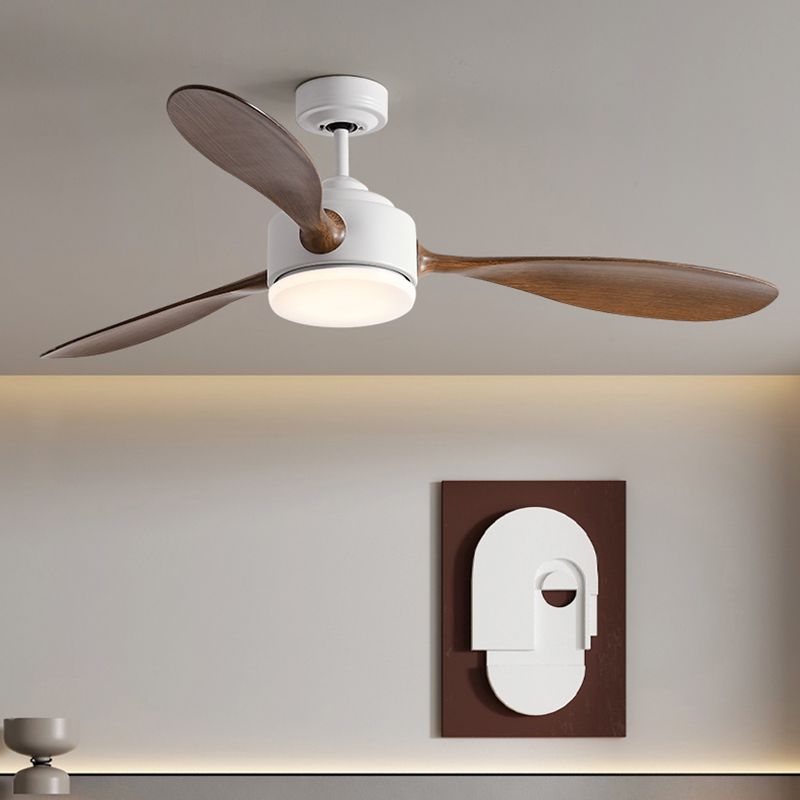 Contemporary LED Ceiling Fan 3-Blade Fan Lighting for Living Room