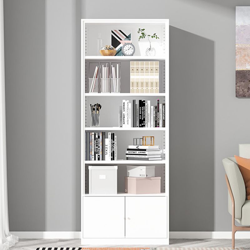 Metal Enclosed Bookshelf Modern Minimalist Rectangular Standard Bookcase