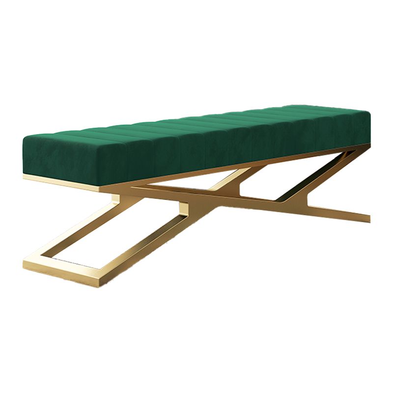 Glam Solid Color Seating Bench Upholstered Entryway and Bedroom Bench with Cushioned