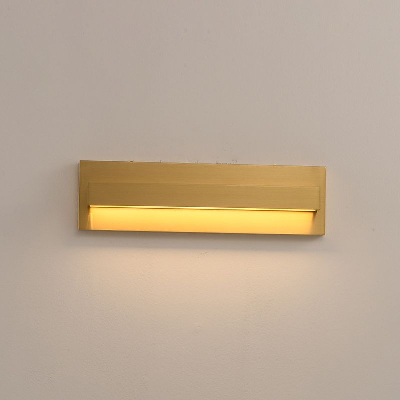 Metal Rectangular Vanity Wall Lights Industrial Style 1 Light Vanity Lighting Ideas