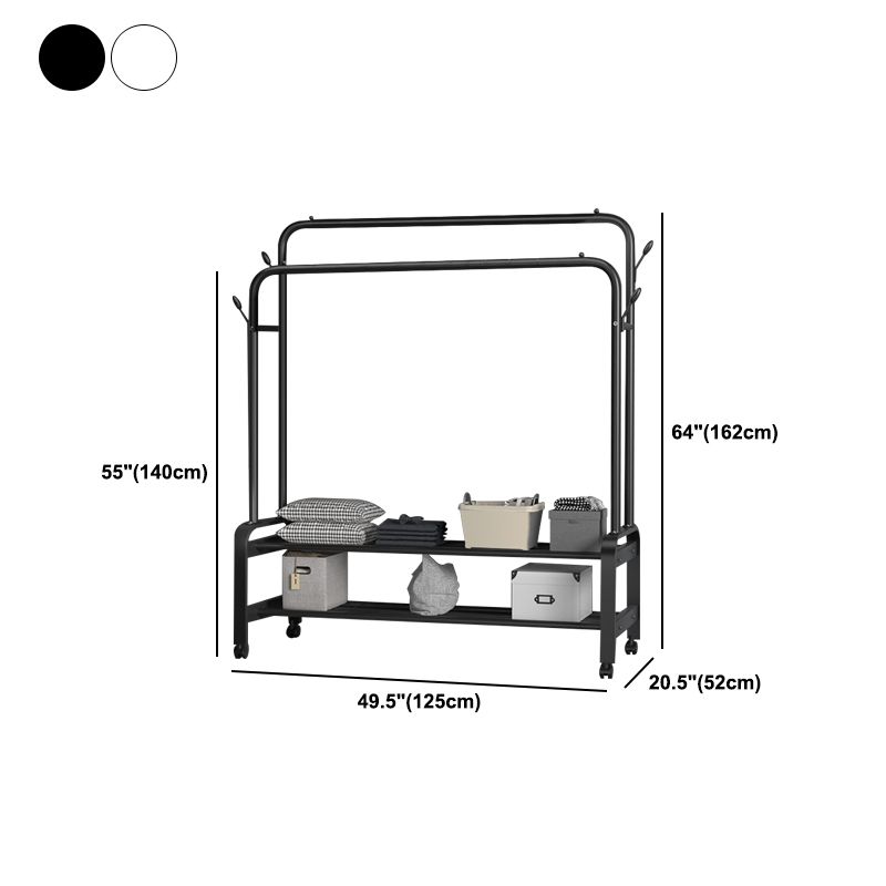 Contemporary Coat Rack Metal Free Standing Hooks Included Hall Tree Coat Hanger