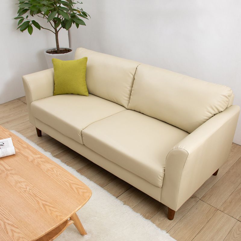 Canapé à bras évasé moderne canapé des jambes en bois standard pour le salon