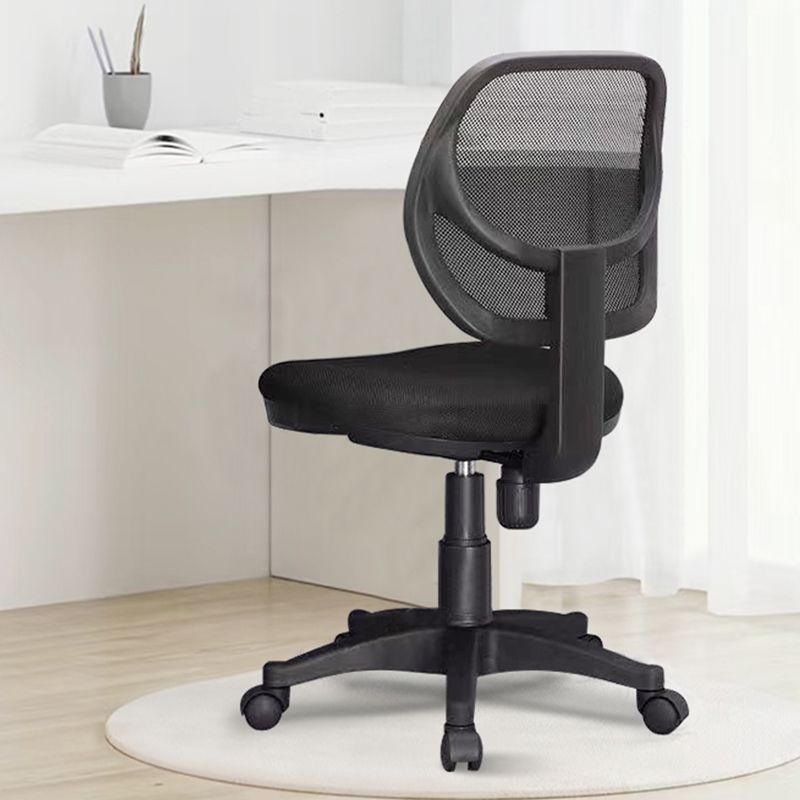 Modern No Arm Desk Chair Wheels Included Conference Chair for Office