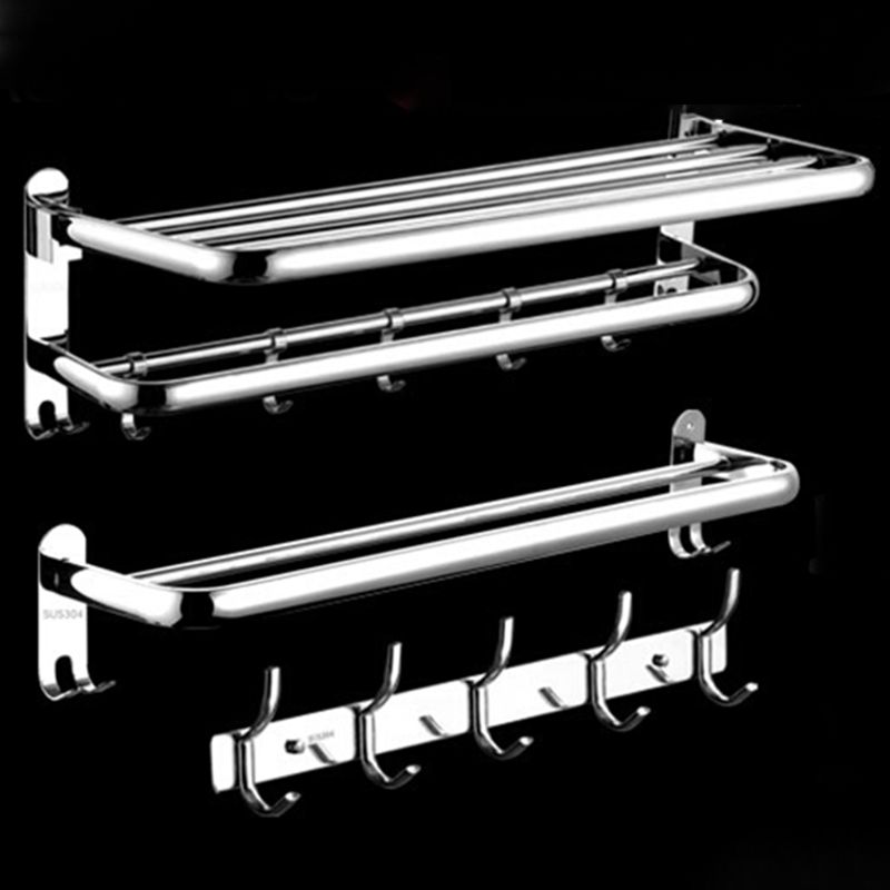 Modern Bathroom Accessory Kit Stainless Steel Towel Bar Bath Shelf Bathroom Set