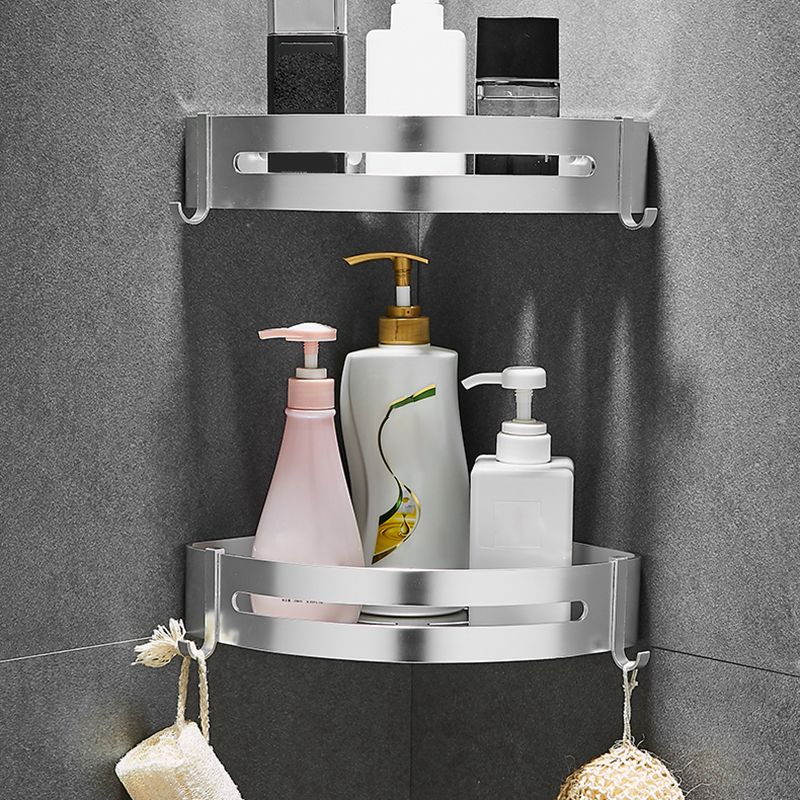 Contemporary Metal Bathroom Accessories Hardware Set with Bath Shelf