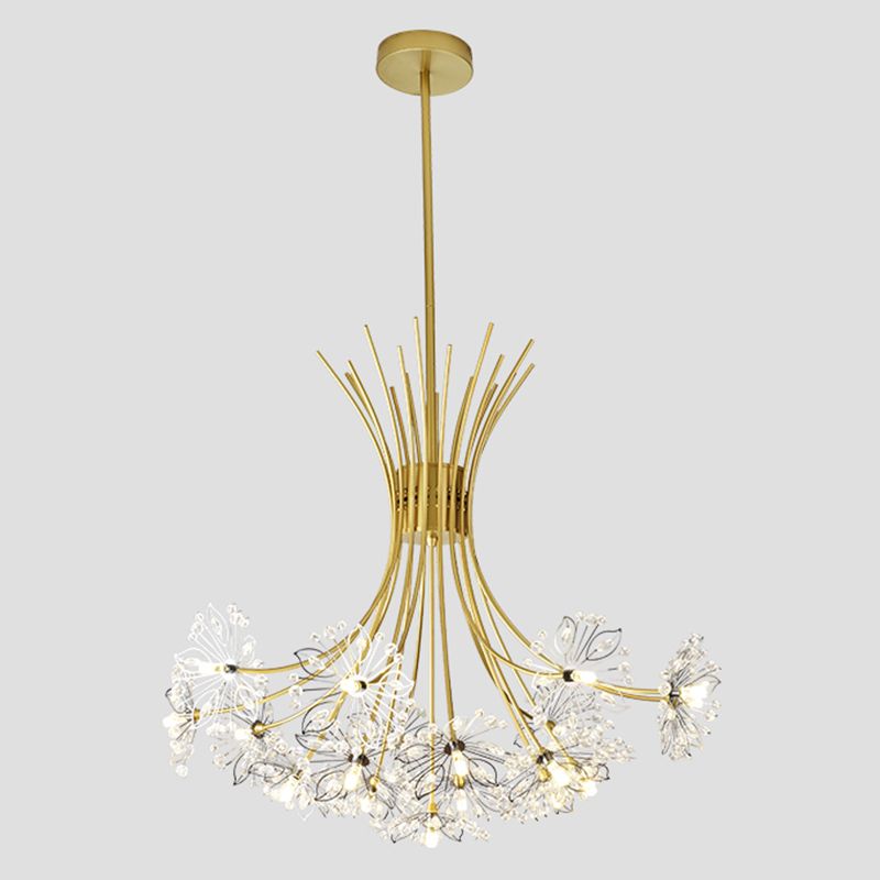 Creative Pendant Lighting Fixture Modern Style Flower-shaped Hanging Chandelier