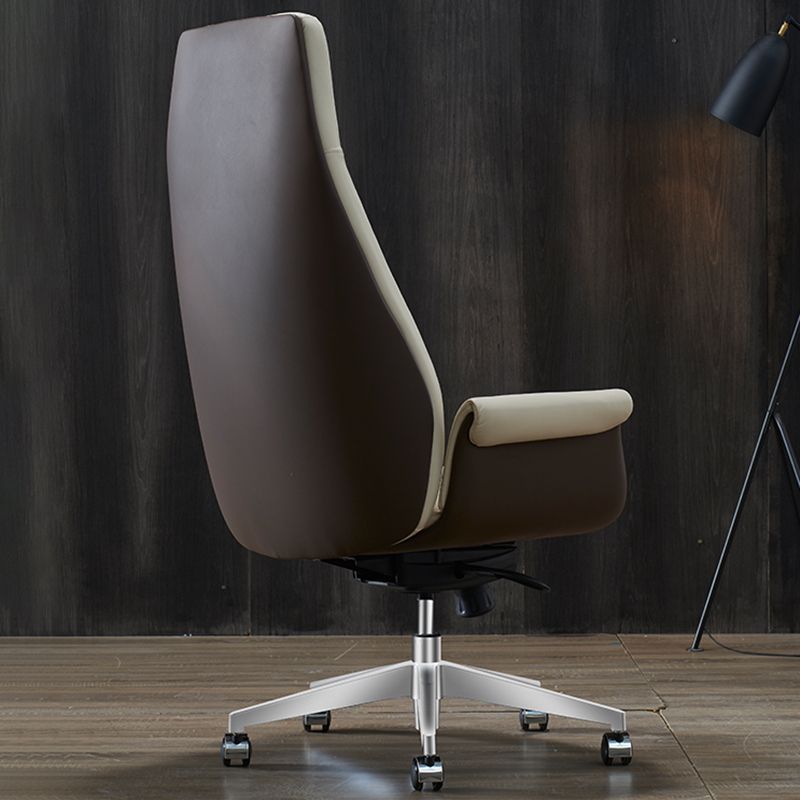 Modern Leather Managers Chair White Executive Chair for Office