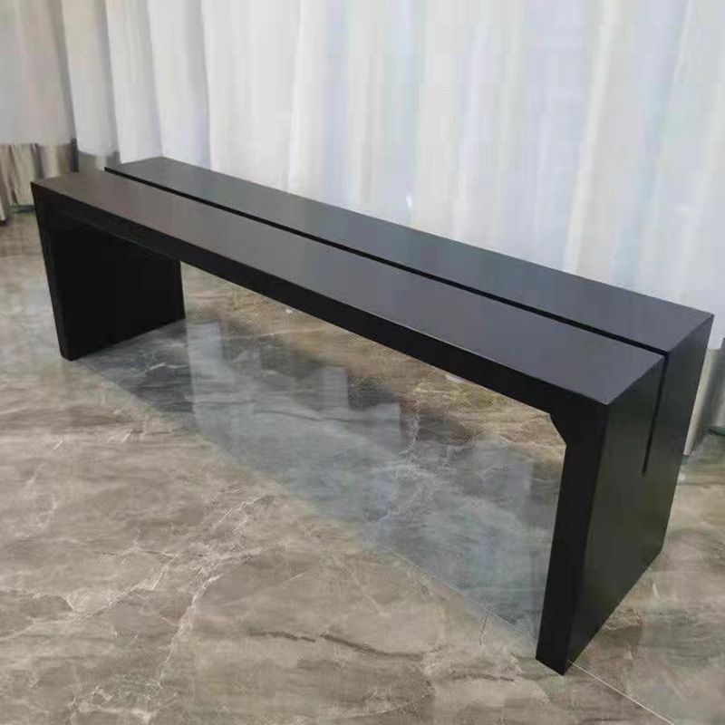 Modern Solid Color Bench Rectangle Pine Bench with Legs for Kitchen