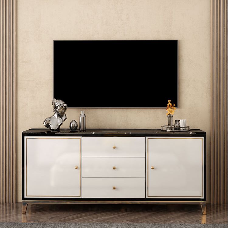 Rectangle Sideboard Luxury Storage Server with Drawers and Doors