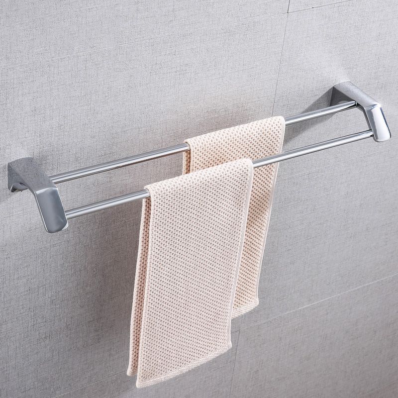 Modern Bathroom Hardware Paper Holder Bath Shelf Silver Bathroom Accessory Kit