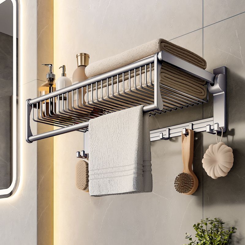 Modern Grey Bathroom Set Paper Holder Bath Shelf Bathroom Hardware Set