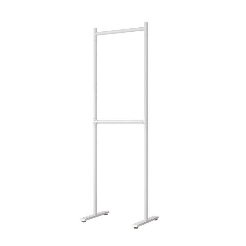 Contemporary Metal Coat Hanger 2 Hanging Rails Entry Hall Tree