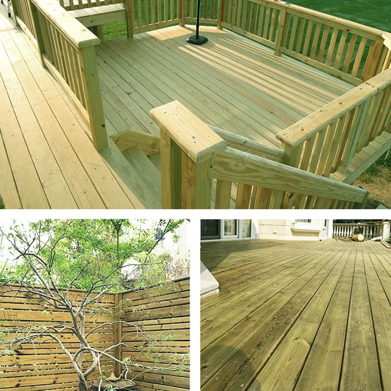 Contemporary Light Wood Flooring Nail Wood Flooring for Patio Garden