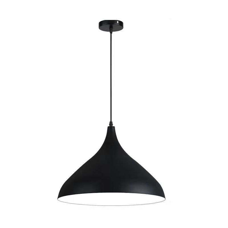 Macaron Matel Hanging Light, Nordic Teardrop 1-Light Pendant Lighting for Living Room