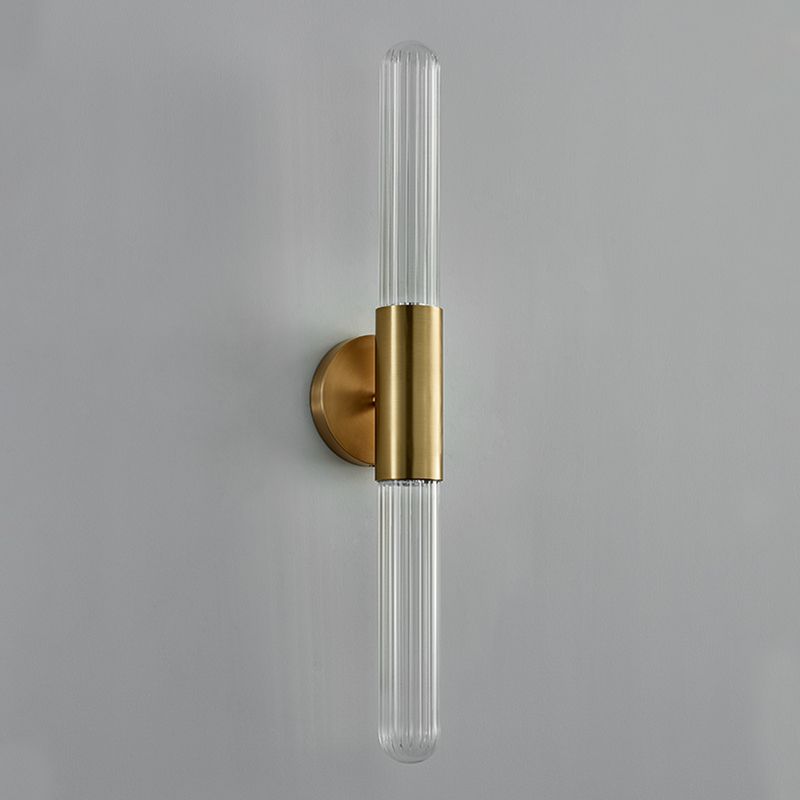 Contemporary Cylinder Wall Mounted Light Fixture 1-Light Sconce Light for Bathroom