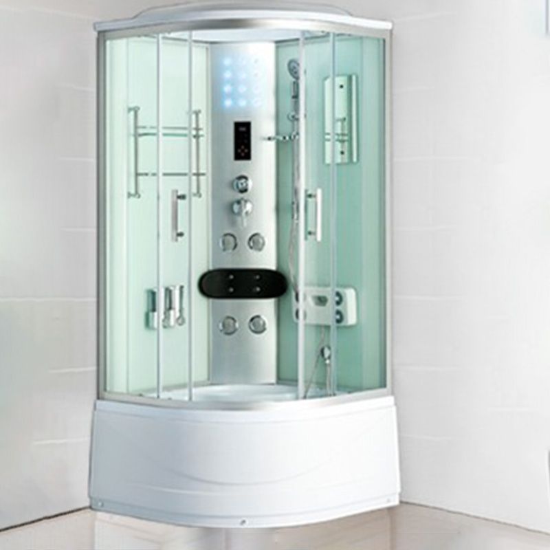 Curved Sliding Shower Enclosure Framed Tempered Glass Shower Enclosure