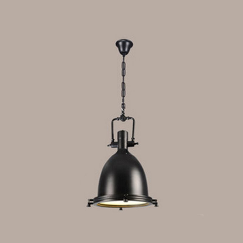 Single Light Industrial Hanging Lamps with Dome Shade for Kitchen Restaurant