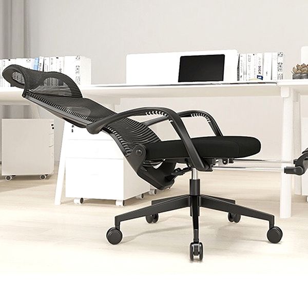 Modern Fixed Arms Office Chair Ergonomic Breathable AirGrid  Chair