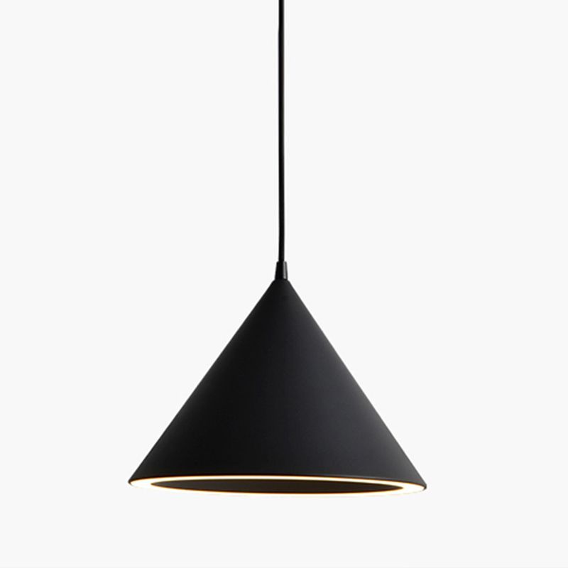 Cone Shape Hanging Light Modern Style Metal 1 Light Hanging Lighting for Bedroom