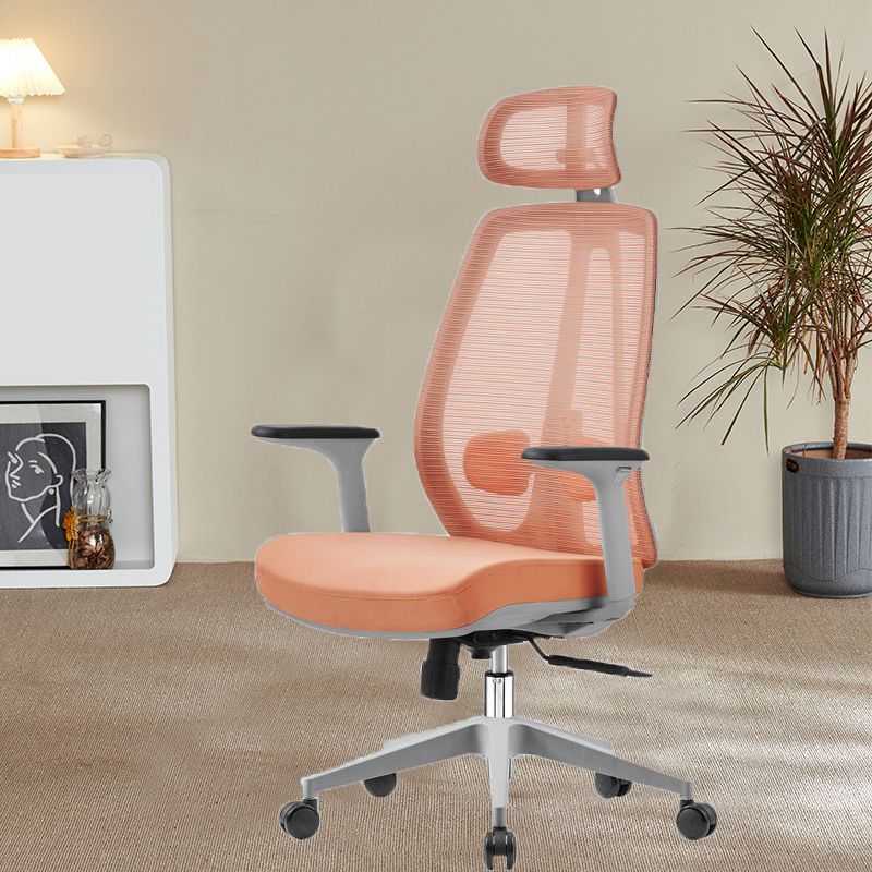 Removable Arms Office Chair Modern No Distressing Ergonomic Desk Chair with Wheels