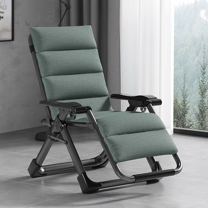 Indoor Recliner Chair with Metal Base and Position Lock and Arms