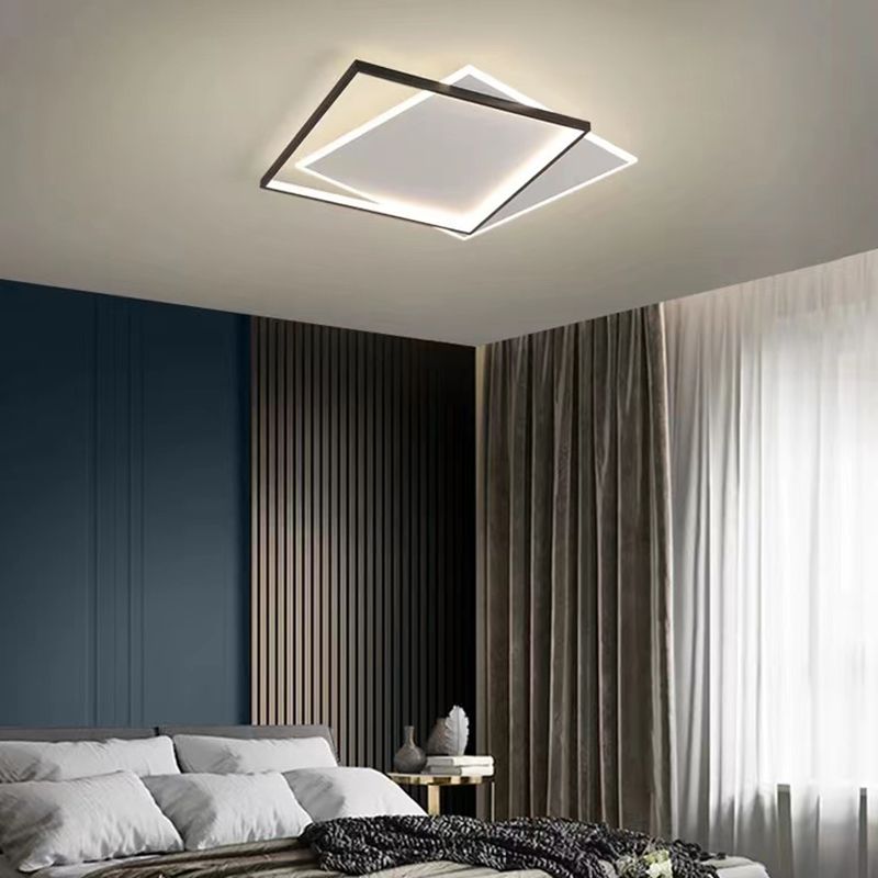 Metal Geometric Flush Light Fixtures Modern Flush Mount Ceiling Lights for Living Room