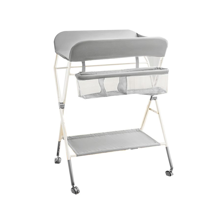 Metal Folding Changing Table Modern Baby Changing Table with Shelf