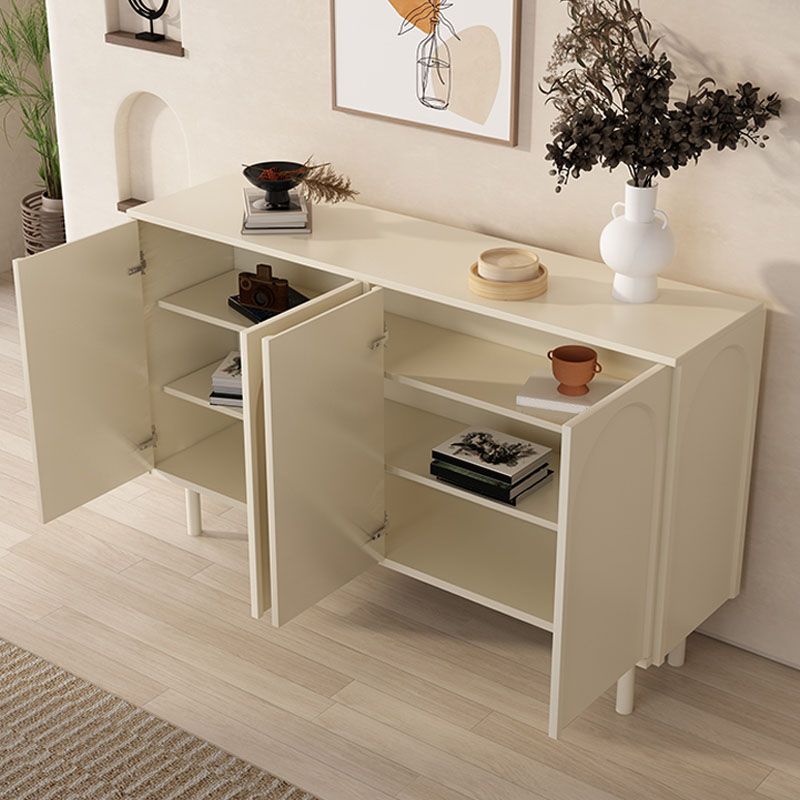 Engineered Wood Sideboard Cabinet White 35.4"H Dining Server for Dining Room