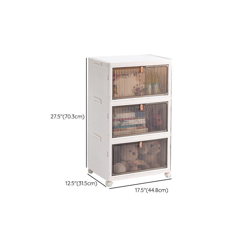 White Plastic Kids Armoire Closet Modern Style Armoire Cabinet