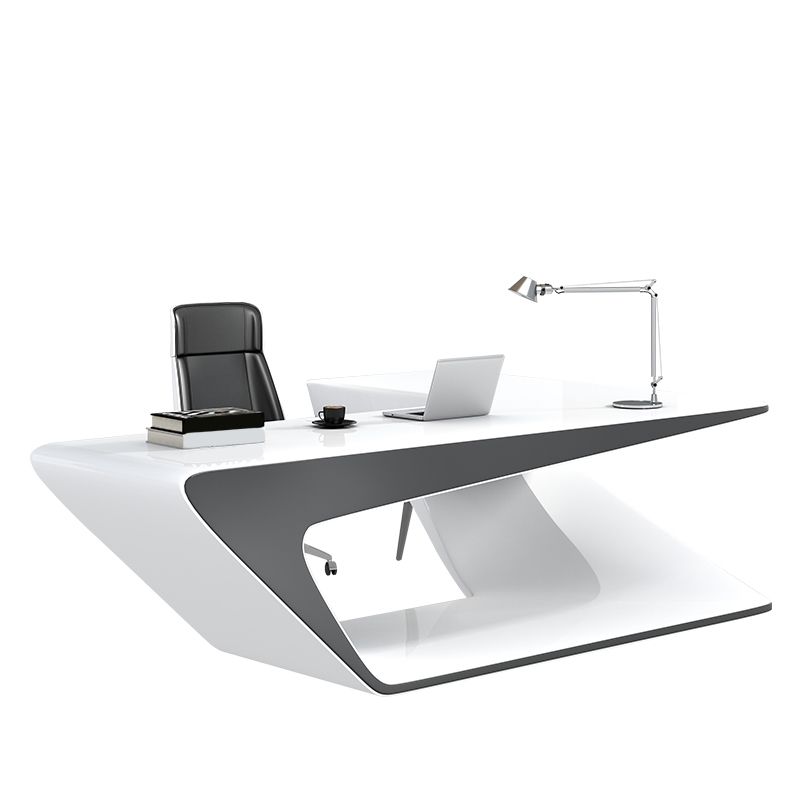 Engineered Wood Writing Desk Contemporary L-Shape Task Desk for Office