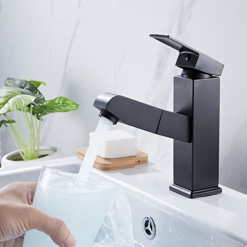 Contemporary Style Faucets Single Lever Handle Swivel Spout Faucets