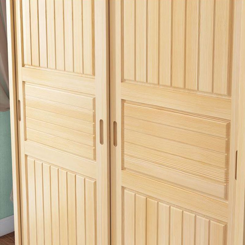 Modern Style Kid's Wardrobe Solid Wood Wardrobe Closet for Bedroom