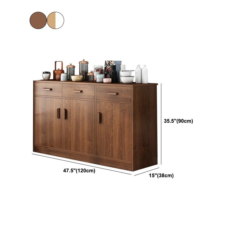 Engineered Wood Sideboard with Drawers Modern Kitchen Buffet Sideboard