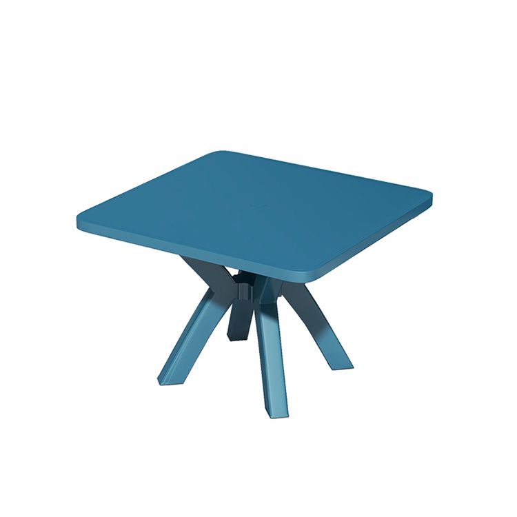 Minimalistic Square Dining Table Plastic Outdoor Dining Table