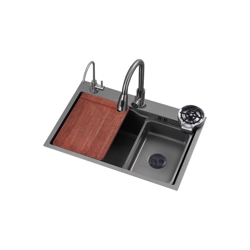 Stainless Steel Kitchen Sink Single Bowl Drop-In Sink with 3 Holes